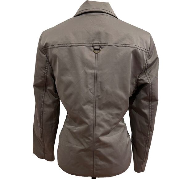 CONRAD C Women's Grey Lightweight Full Zip Jacket Collared Pockets Size 10 - Picture 3 of 5